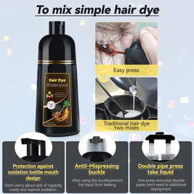 YOURTONE gray hair before-after demonstrates natural-looking results