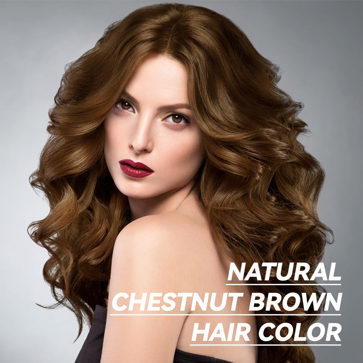 YOURTONE Hair Dye Shampoo Chestnut Brown scalp-nourishment plant-based formula keeps hair vibrant.