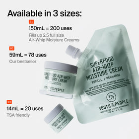 Youth To The People 48-hour hydration claim displayed on packaging closeup.