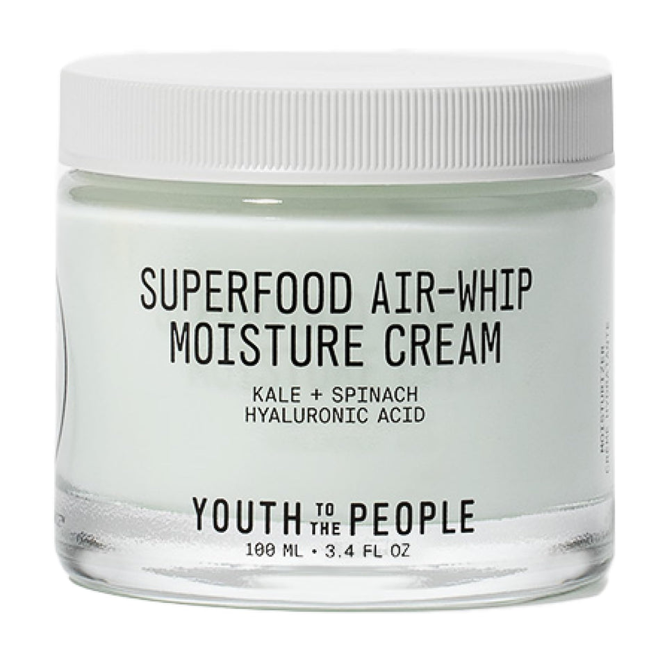 Youth To The People Air-Whip Moisture Cream bottle delivering lightweight hydration.