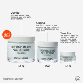 Youth To The People Cruelty-free vegan formula supports clean skincare routines.