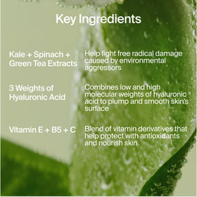 Youth To The People dewy glow finish on skin sample.