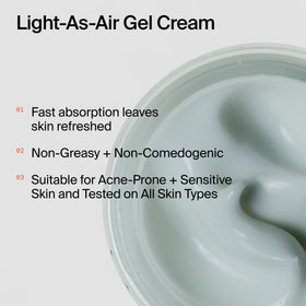 Youth To The People jar pump dispense illustrating non-greasy gel application.