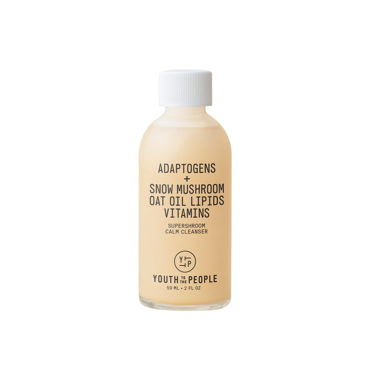 Youth To The People Supershroom face cleanser bottle for travel-ready skincare.