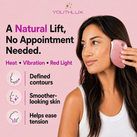 YOUTHLUX ProSculpt front-view massager showing ergonomic contour.