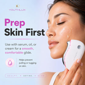 YOUTHLUX ProSculpt handheld image conveys effortless grip for daily use.