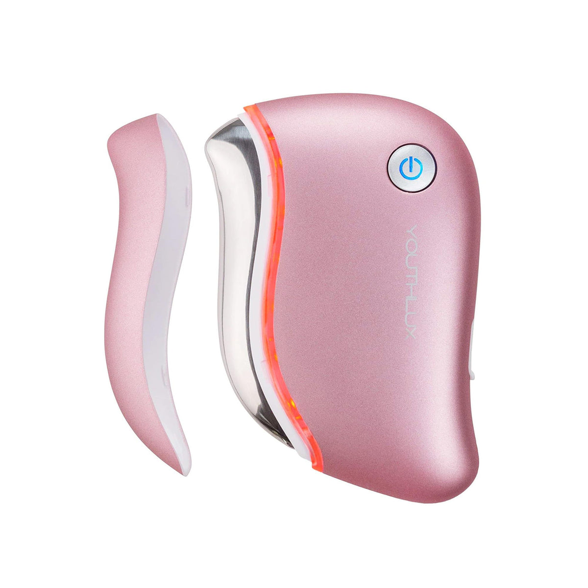 YOUTHLUX ProSculpt heated gua sha face in action for daily relaxation.