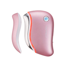 YOUTHLUX ProSculpt heated gua sha face in action for daily relaxation.