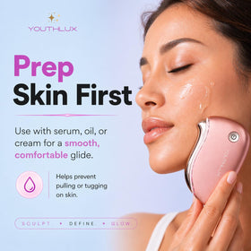 YOUTHLUX ProSculpt USB-rechargeable device for travel skincare.