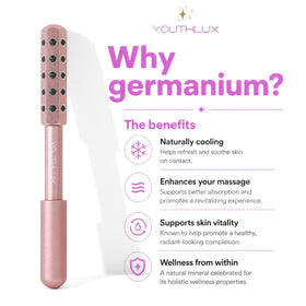 YOUTHLUX Radiance Roller rose-gold tool easy to clean after use.