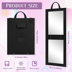 Youyole full-length mirror 80x30 cm, clear reflection for full outfit checks.