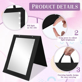 Youyole mirror with LED lighting for consistent visibility in any room.