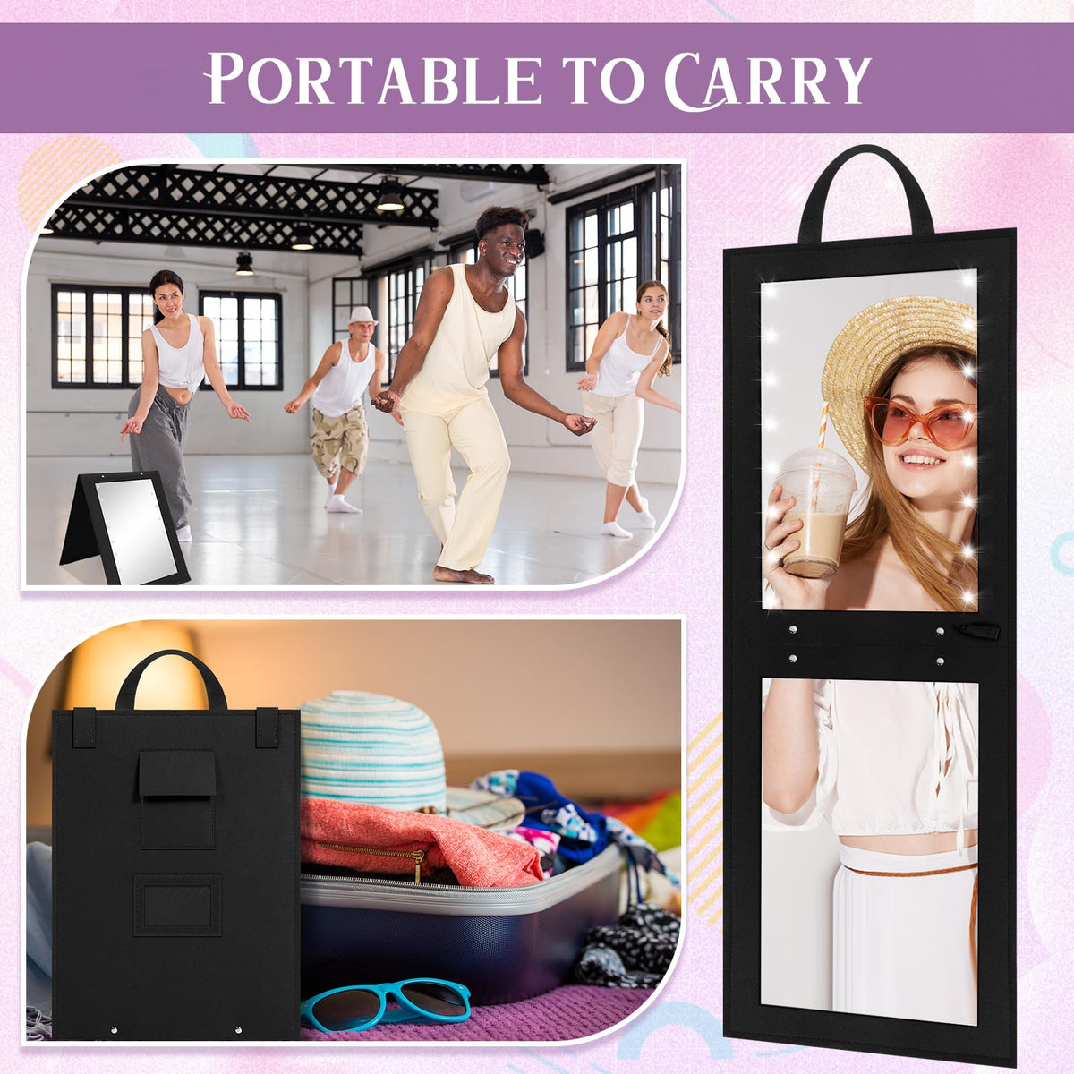 Youyole protective felt case guards the mirror during travel.