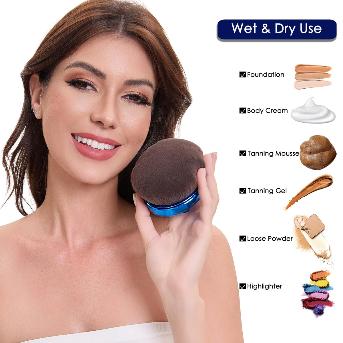 Yoyair bronzer body brush for seamless blending