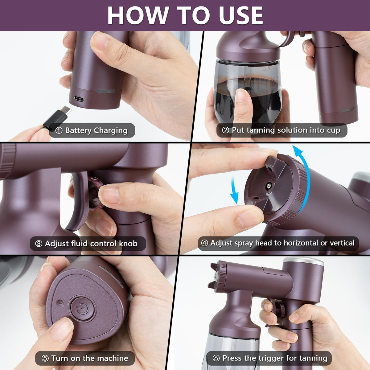 Compact handheld design by Yoyair supports comfortable at-home use.