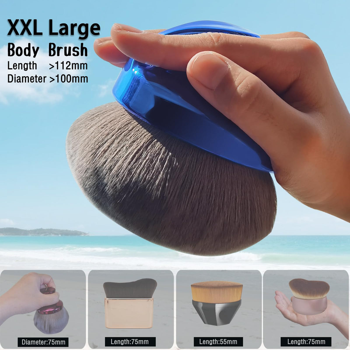 Yoyair dense soft synthetic bristles for smooth blending