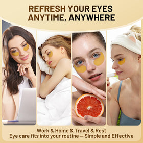 YOYORY hydrogel texture detail emphasizing soothing, cooling eye-care sensation