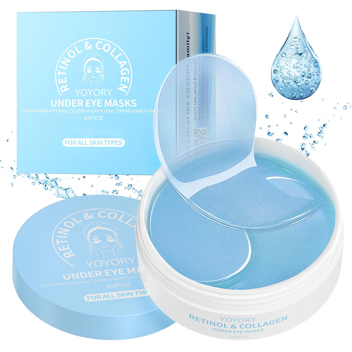 YOYORY under-eye patches hydrogel application with hydration boost