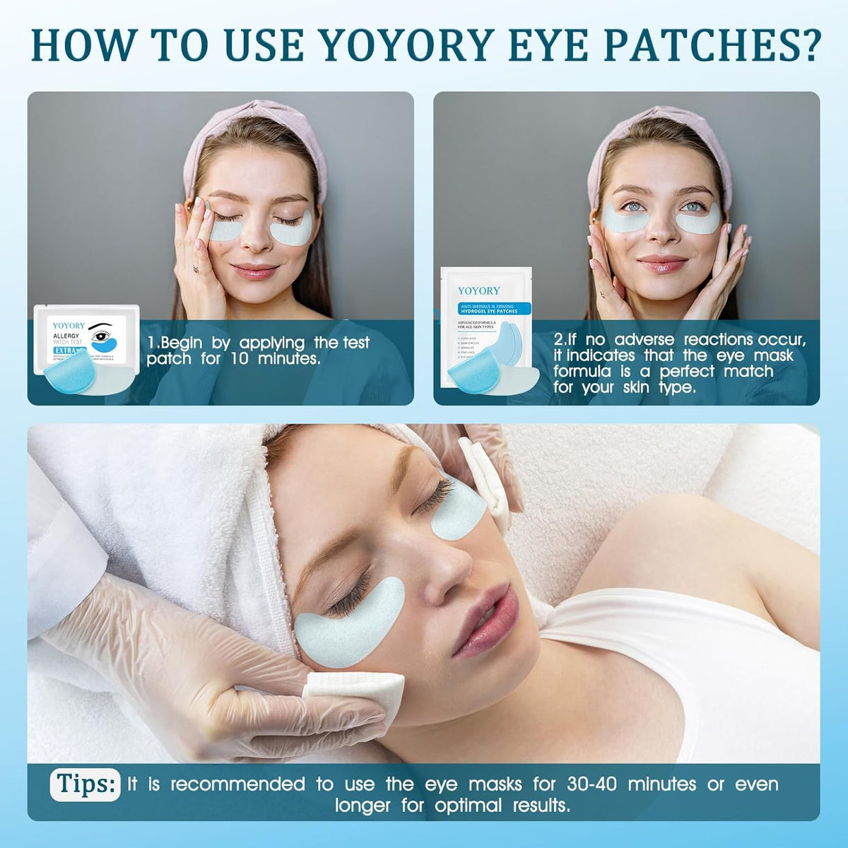 YOYORY vegan clean ingredients label highlights safe formula for sensitive skin.