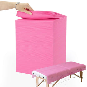 Ypfyed disposable massage table sheets 31x71 pink secure fit for slip-free sessions