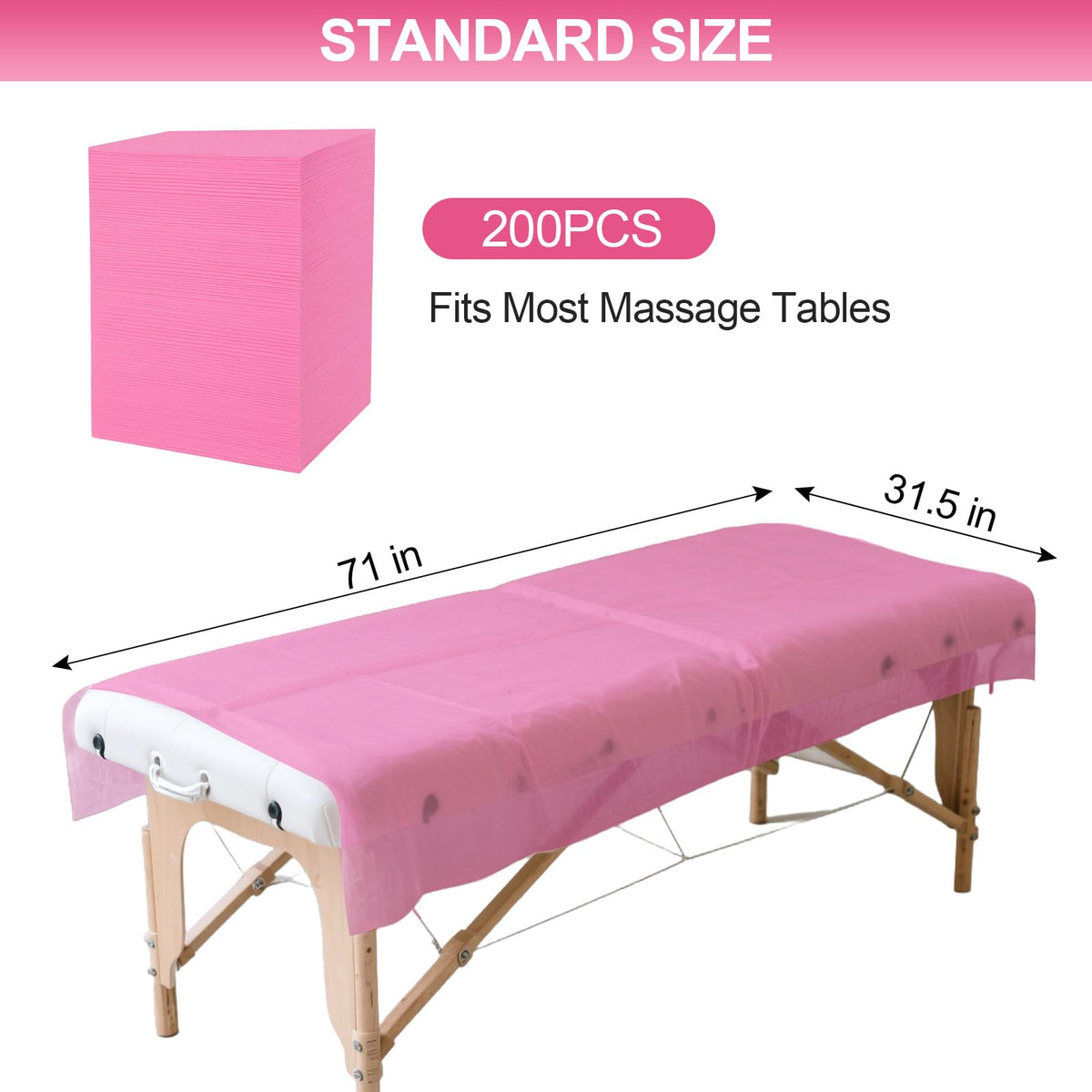 Ypfyed non-woven bed covers breathable design enhances client comfort during treatments