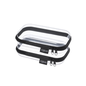 YQBRAO 2-pack clear hard shell case front view showing sturdy protection