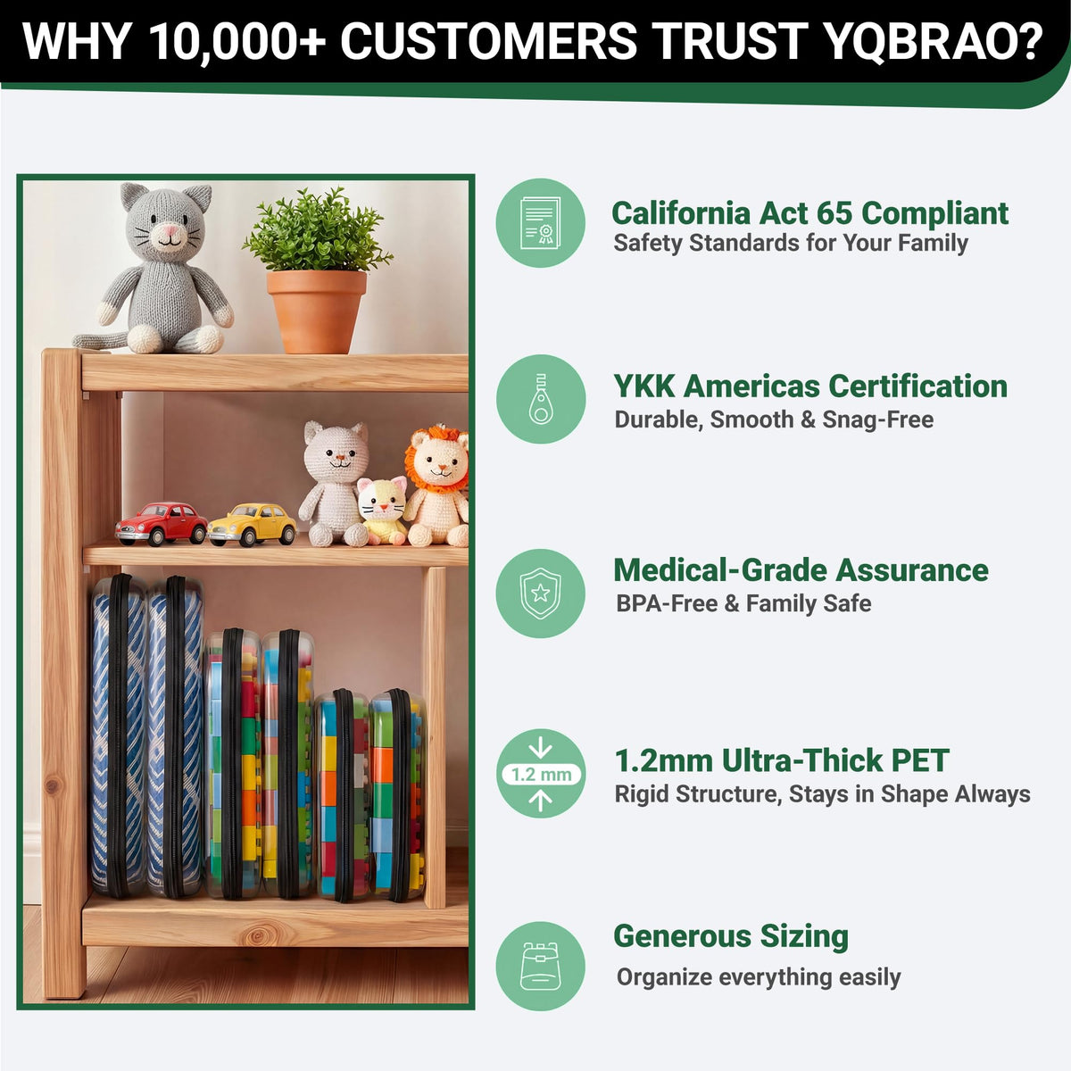 YQBRAO six-color collection to color-code essentials