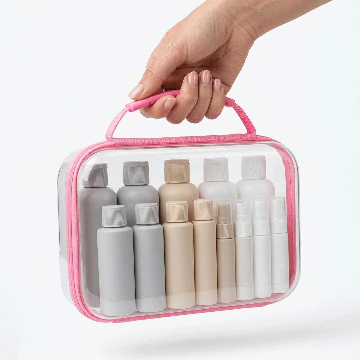 YSHXNX large hard-shell bag bottom view highlights crush-proof storage.