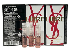 Sleek compact packaging for YSL Libre Berry Crush travel and testing.