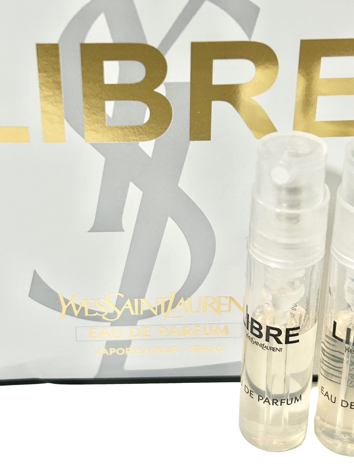 YSL Libre bottle close-up showing elegant design.