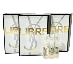 YSL Libre mini sample bottle for travel testing.