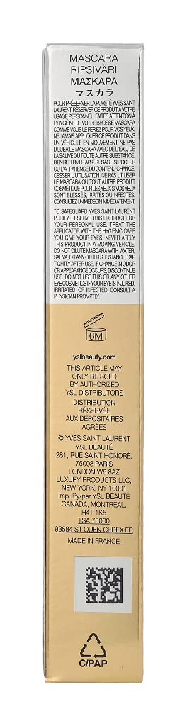 YSL Volume Effet Faux Cils applicator close-up highlights nylon fibers.