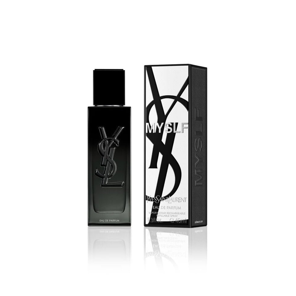 YSL MYSLF perfume bottle front view, showcasing modern elegance for daily wear.
