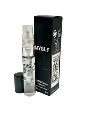 YSL MYSLF LE PARFUM mini 3ml vial ideal for quick touch-ups.