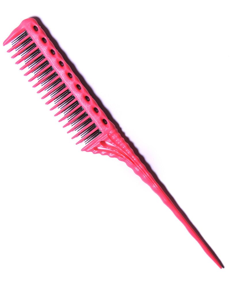 YS Park 150 Teasing Comb - Pink full product view for effortless volume and lift.