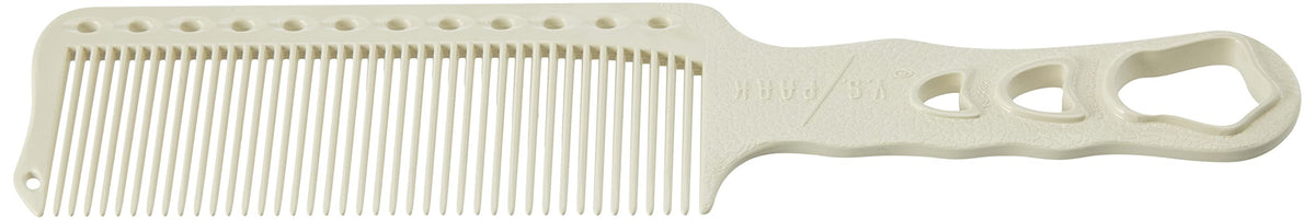 Y.S.PARK YS-282 clipper comb with ergonomic handle provides a secure grip during precise cuts.
