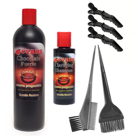 YSSER clarifying shampoo bottle prepared for keratin treatment
