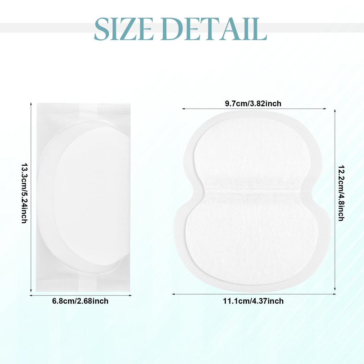 YSSPPOY armpit pad with invisible fit under shirt, staying put