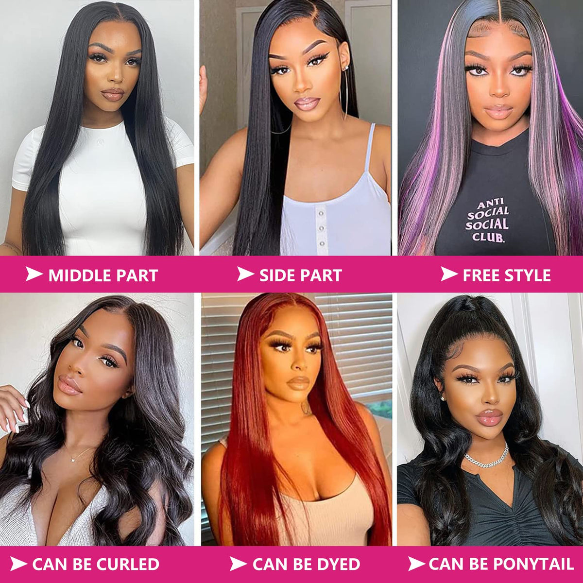 Ysxbui HD transparent lace front detail for seamless scalp look