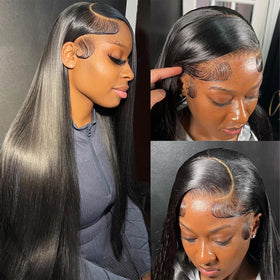 Ysxbui pre-plucked natural hairline with baby hairs for realism