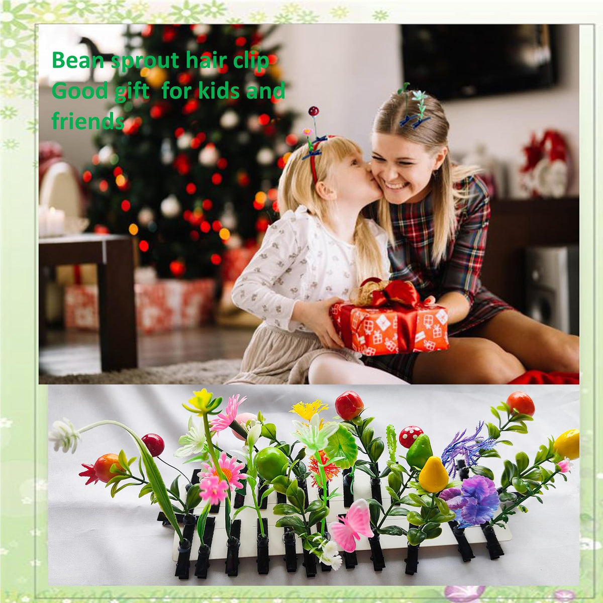 Yszhijia fruit sprout clip brightens styles while keeping hair securely in place.
