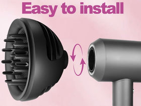 YTCHYYSK Curl-types styling demo shows sustainable curls with diffuser.