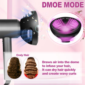 YTCHYYSK Diffuse-mode prongs detail for gentle air and textured curls.