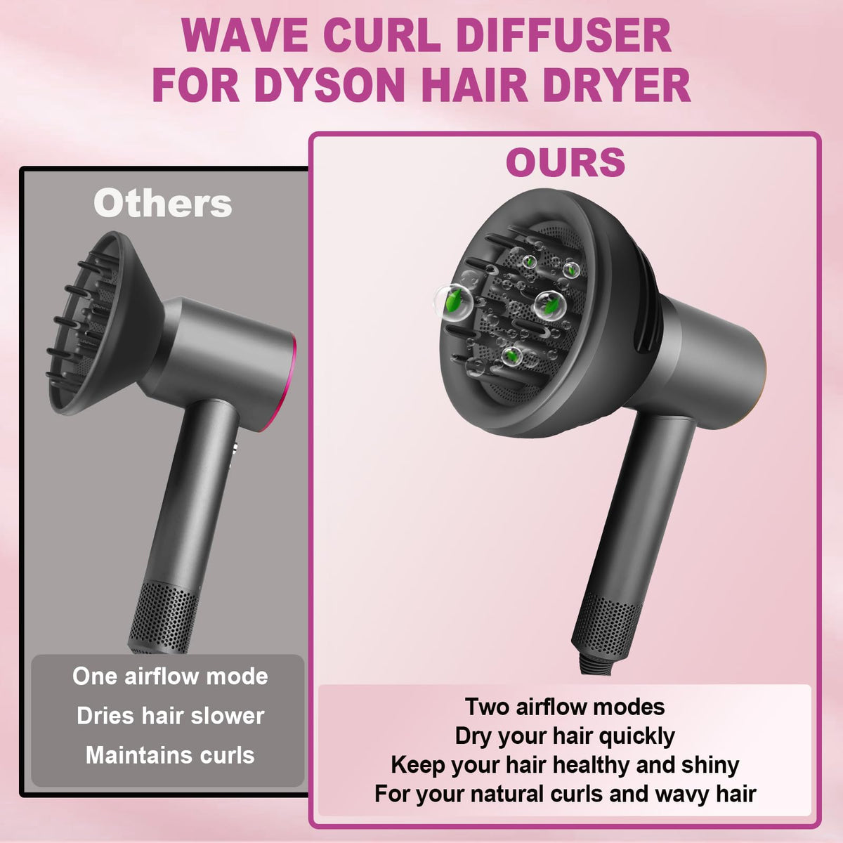YTCHYYSK Dome-mode closeup showing enhanced curl definition with controlled air.