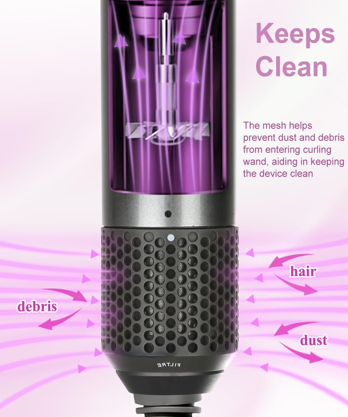 YTCHYYSK filter cleaning brush for Dyson Airwrap enables thorough maintenance
