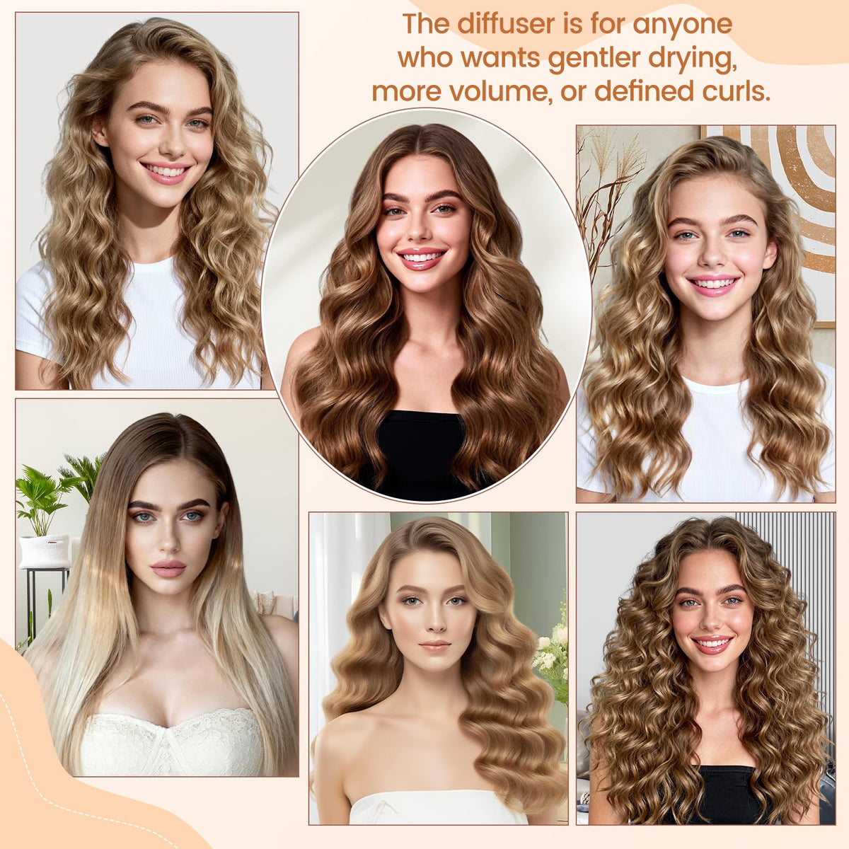 YTCHYYSK Styling scenarios: quick, adjustable curl results.