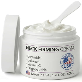 YTDB neck firming cream bottle showing premium packaging and visible firming potential