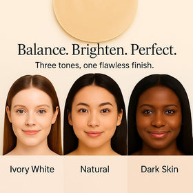 YTDJ Blanc Cover Cream Stick texture close-up highlighting dewy finish.