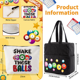 YTDYQFLZH bingo bag with zipper secures supplies during travel