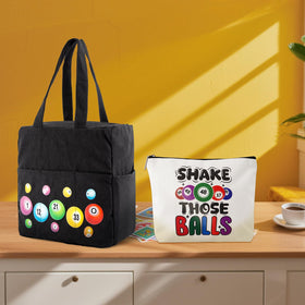 YTDYQFLZH bingo pattern bag adds playful style to sessions